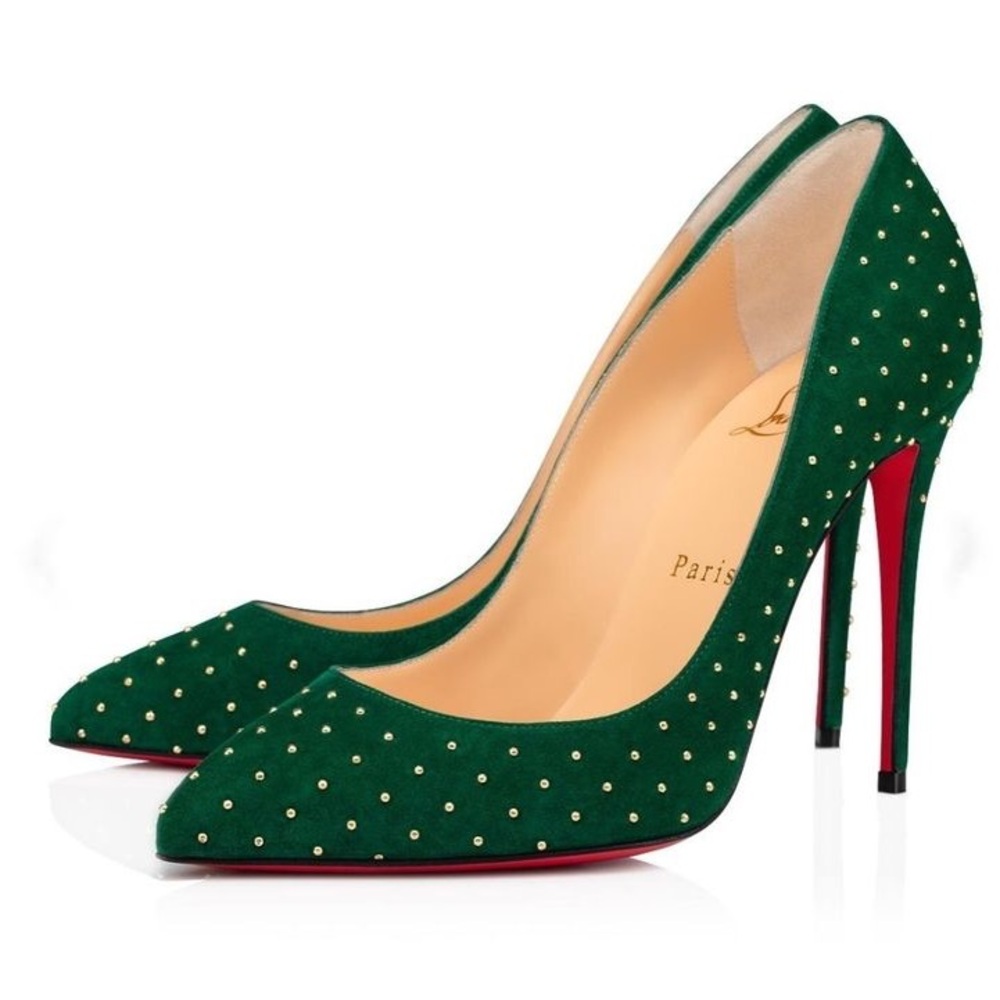 Green Studded Heels